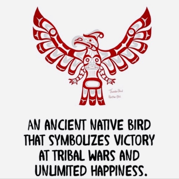 “Thunderbird” Phoenix Silver Guardian Angel Festival Native American Wing Hoops - Picture 5 of 11